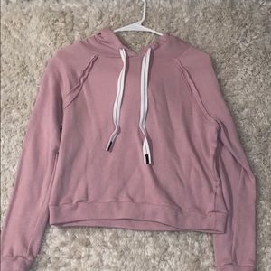 pink hoodie